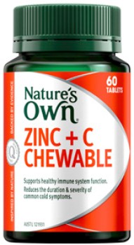 Natures-Own-Zinc-C-60-Chewable-Tablets on sale