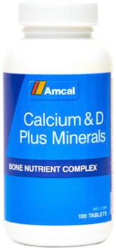 Amcal-Calcium-Vitamin-D-Plus-Minerals-100-Tablets on sale