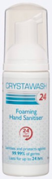 Crystawash-24-Foaming-Hand-Sanitiser-50mL on sale