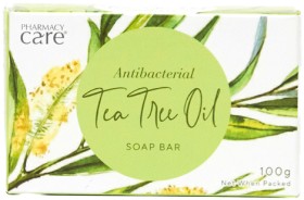 Pharmacy-Care-Soap-Bar-Tea-Tree-Oil-100g on sale