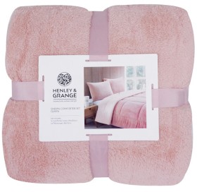 Henley-Grange-Sherpa-Queen-Pink-Comforter-Set on sale