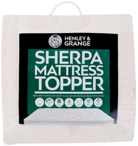 Henley-Grange-Sherpa-Queen-Mattress-Topper on sale