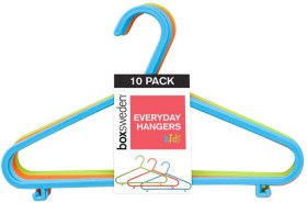 Box-Sweden-Plastic-Clothes-Hangers-Kids-10-Pack on sale