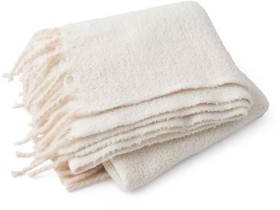 Brushed-Woven-Throw-Off-White on sale