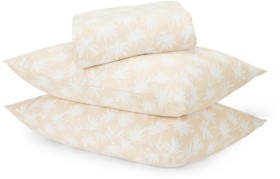 Palm-Cotton-Flannelette-Sheet-Set-Queen-Bed on sale