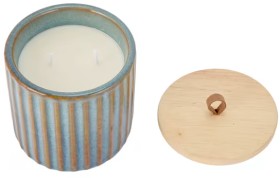 Blue-Linear-Reactive-Fragrant-Candle on sale