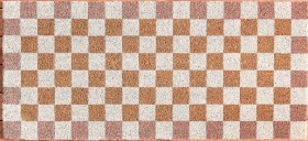Checkerboard-Doormat-Brown on sale