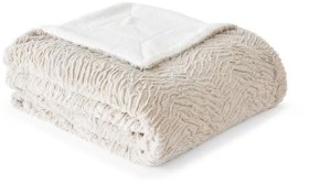 Elodie-Sherpa-Reverse-Blanket-DoubleQueen-Bed-Beige on sale