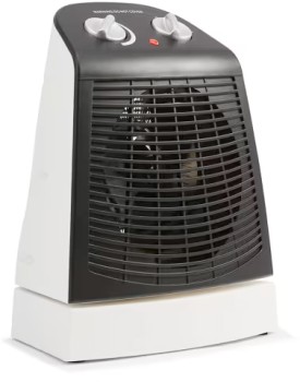 Oscillating-Fan-Heater-Black-and-White on sale
