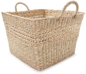 Square-Seagrass-Woven-Basket-Natural on sale