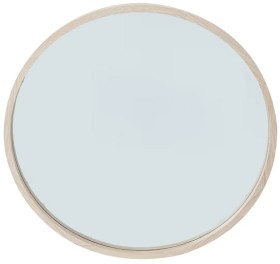 Oak-Look-Round-Mirror on sale