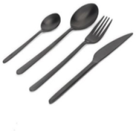 Black-16-Piece-Cutlery-Set on sale