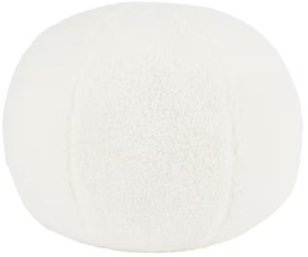 30cm-Boucle-Ball-Cushion-White on sale