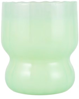 NEW-Coves-of-Capri-Swirl-Glass-Candle-Green on sale