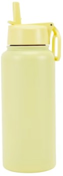 NEW-960ml-Yellow-Double-Wall-Insulated-Cylinder-Drink-Bottle on sale