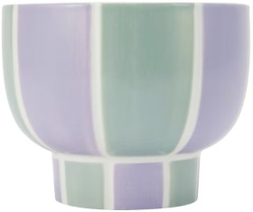 NEW-Tangerine-and-Berry-Stripe-Pedestal-Fragrant-Candle on sale