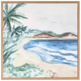 Tropical-Beach-Framed-Canvas on sale
