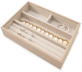 NEW-4-Section-Jewellery-Tray-Taupe on sale