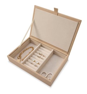 NEW-Jewellery-Box-with-Lid-Taupe on sale