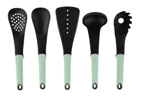 Set-of-5-Nylon-Utensils-with-Soft-Touch-Handles on sale