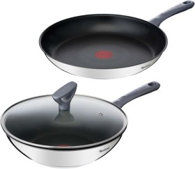 12-Price-on-Tefal-Daily-Cook-Induction-Non-Stick-Stainless-Steel-Frypan-30cm-or-Wok-28cm on sale