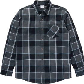 Allgood-Mens-Long-Sleeve-Flannelette-Shirt-Black on sale