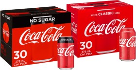 Coca-Cola-30-Pack-Can-Varieties-375ml on sale