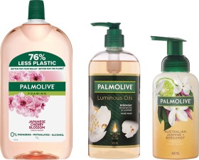 12-Price-on-Palmolive-Hand-Wash-Refill-Luminous-Oils-Hand-Wash-and-Foam-Handwash on sale