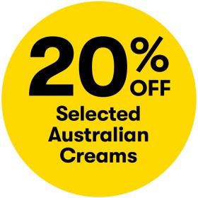 20-off-Selected-Australian-Creams on sale
