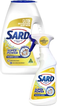 12-Price-on-Sard-Soaker-Powders-18-2kg-or-Stain-Remover-Spray-420ml on sale