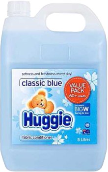 Huggie-Fabric-Softener-5-Litre-Classic-Blue on sale