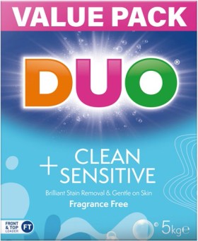 Duo-Laundry-Powder-5kg-Fragrance-Free on sale