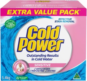 Cold-Power-Laundry-Powder-54kg-Sensitive on sale