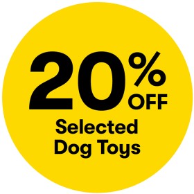 20-off-Selected-Dog-Toys on sale
