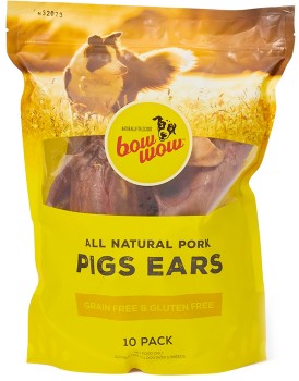 Bow-Wow-10-Pack-Pigs-Ear-Dog-Treats on sale