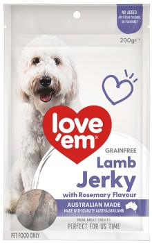 Love-em-Lamb-Jerky-with-Rosemary-Dog-Treats-200g on sale