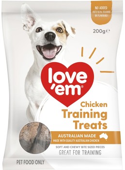 Love-em-Chicken-Training-Dog-Treats-200g on sale
