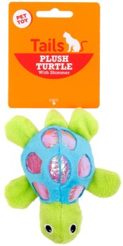 Tails-Plush-Shimmery-Turtle-Cat-Toy on sale