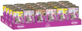 Whiskas-24-Pack-Wet-Cat-Food-Can-Varieties-400g on sale