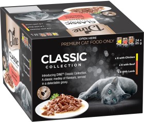Dine-24-Pack-Classic-Collection-Wet-Cat-Food-Pouch-Varieties-85g on sale