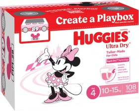 Huggies-108-Pack-Ultra-Dry-Nappies-Girls-Size-4-10-15kg on sale