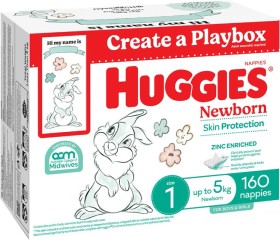 Huggies-160-Pack-Newborn-Nappies-Size-1-Up-To-5kg on sale