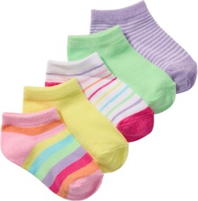 Brilliant-Basics-Kids-5-Pack-Trainer-Socks-Multi on sale