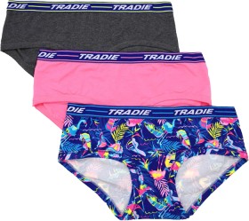 Tradie-Womens-3-Pack-Boyleg-Briefs-Multi on sale