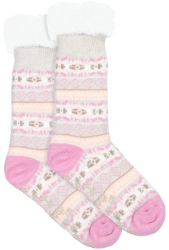 Underworks-Womens-Heat-Bod-Sherpa-Home-Sock on sale