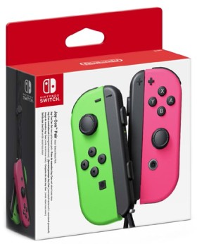 Nintendo-Switch-Joy-Con-Pair-Neon-Green-Pink on sale