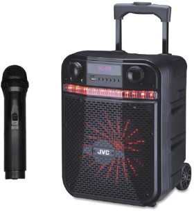 JVC-Bluetooth-Trolley-Speaker-with-Wireless-Microphone on sale