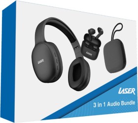 Laser-3-in-1-Audio-Bundle-Black on sale