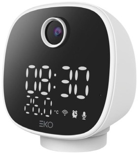 NEW-EKO-Smart-Camera-Alarm-Clock-Night-Light on sale