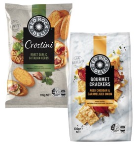 Red-Rock-Deli-Gourmet-or-Crostini-Crackers-115g-130g on sale